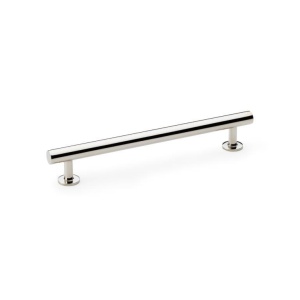 Alexander & Wilks Round T-Bar Cabinet Pull Handle - Polished Nickel - Centres 160mm