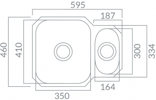 Prima 1.5B Undermount Reversible Sink - Polished Steel