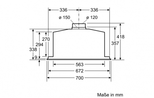 Neff N50 D57MH56N0B 70cm Canopy Hood - St/Steel