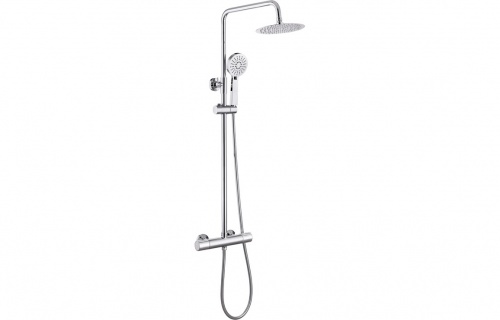 Indus Cool-Touch Thermostatic Mixer Shower w/Riser & Overhead Kit
