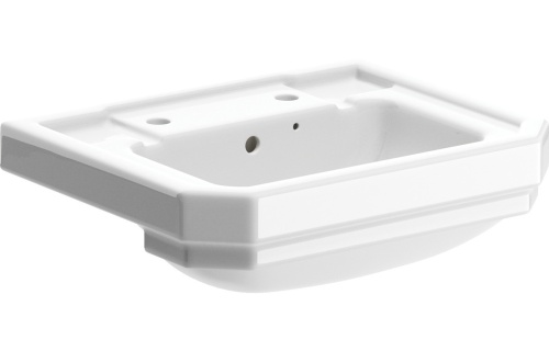 Crystal 495x445mm 2TH Semi Recessed Basin