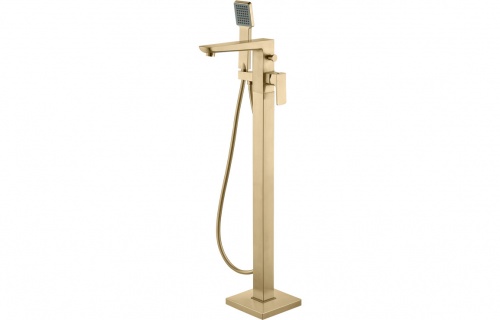 Irene Floor Standing Bath/Shower Mixer - Brushed Brass
