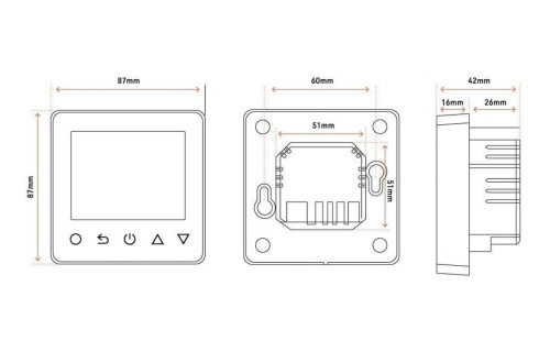 Smart WiFi Thermostat - White