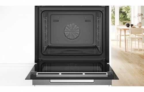 Bosch Series 8 HSG7584B1 Single Electric Oven w/Steam - Black