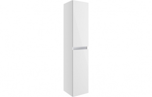 Lomand 300mm 2 Door Wall Hung Tall Unit - White Gloss