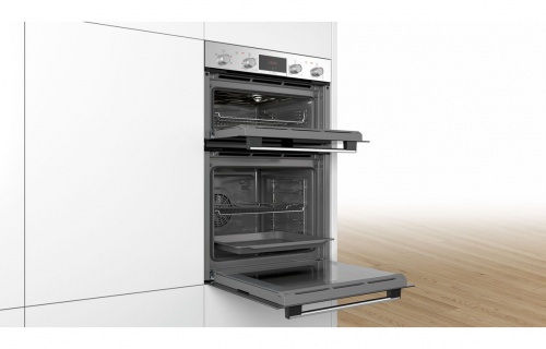 Bosch Series 2 MHA133BR0B Double Electric Oven - Brushed Steel