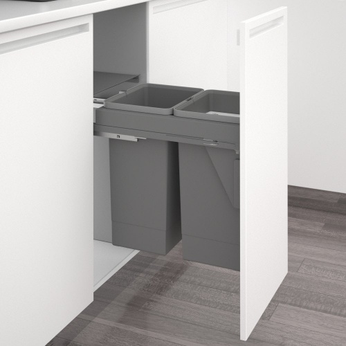 Integra 400Mm Under Cabinet Pull-Out S/C Waste Bin 64L (2 X 32L)