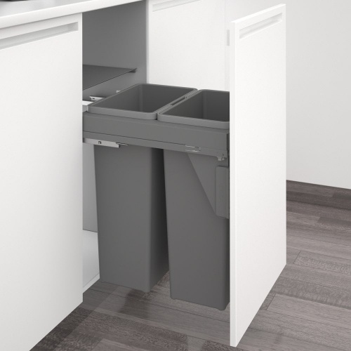 Integra 450Mm Under Cabinet Pull-Out S/C Waste Bin 70L (2 X 35L)