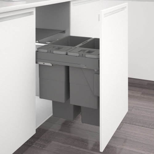 Integra 600Mm Under Cabinet Soft Close Waste Bin 86L (2 X 35L, 2 X 8L)