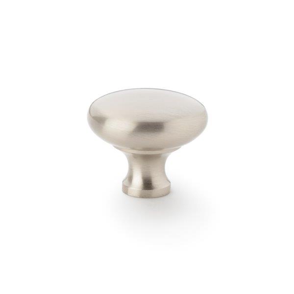 Alexander & Wilks Wade Round Cupboard Knob - Satin Nickel - 38mm