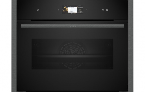 Neff N90 C24FS31G0B Compact Oven w/Steam - Black w/Graphite Trim