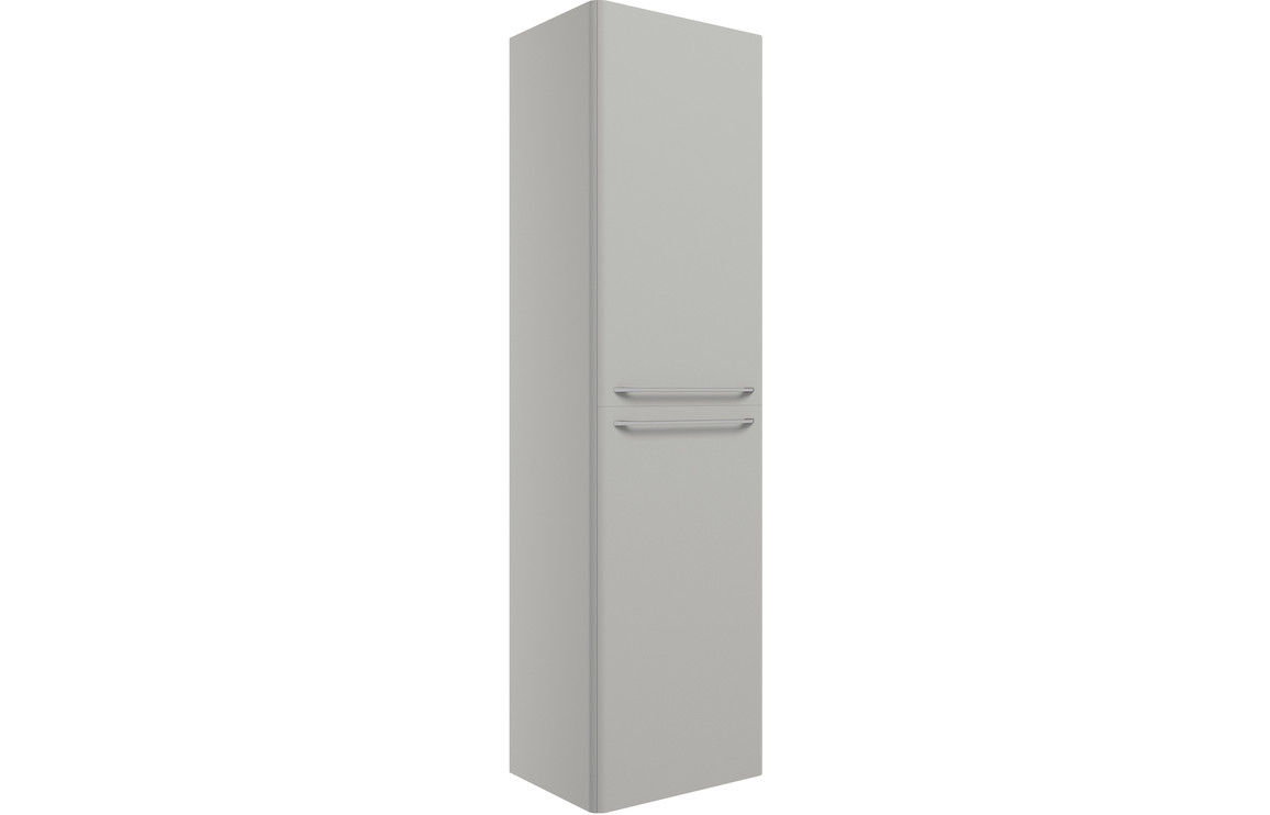 Blackburn 454Mm Wall Hung 2 Door Tall Unit - Grey Gloss