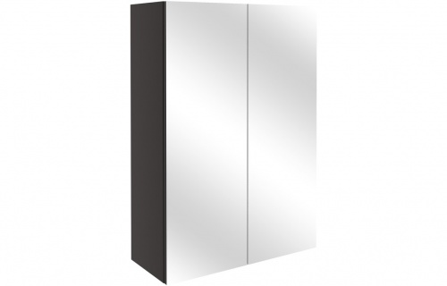 Albia 500mm Mirrored Unit - Matt Graphite Grey