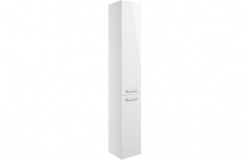 Rosa 350mm Floor Standing 2 Door Tall Unit - White Gloss