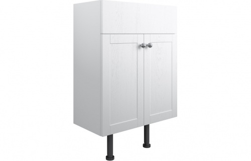 Apo 500mm 2 Door Basin Unit - Satin White Ash