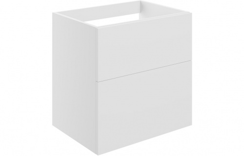 Harman 590mm 2 Drawer Wall Unit (No Top) - Matt White