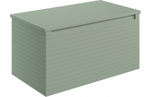 Groove 800mm Wall Hung 1 Drawer Basin Unit & Worktop - Matt Willow Green