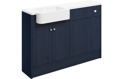 Apo 1242mm Basin & WC Unit Pack (LH) - Indigo Ash