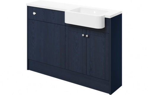 Apo 1242mm Basin & WC Unit Pack (RH) - Indigo Ash