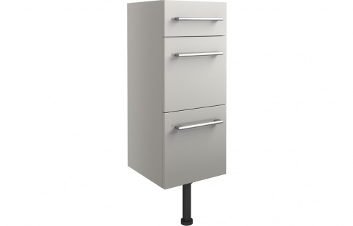 Albia 300mm 3 Drawer Unit - Light Grey Gloss