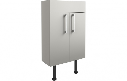 Albia 500mm Slim Basin Unit - Light Grey Gloss