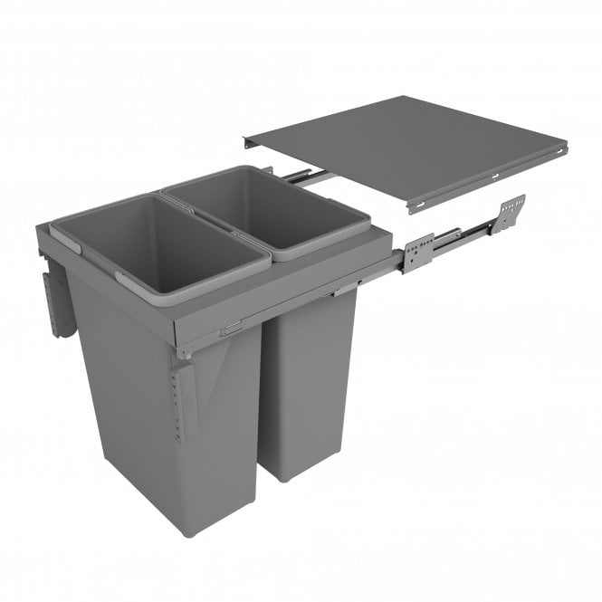 Integra 450Mm Under Cabinet Pull-Out S/C Waste Bin 70L (2 X 35L)